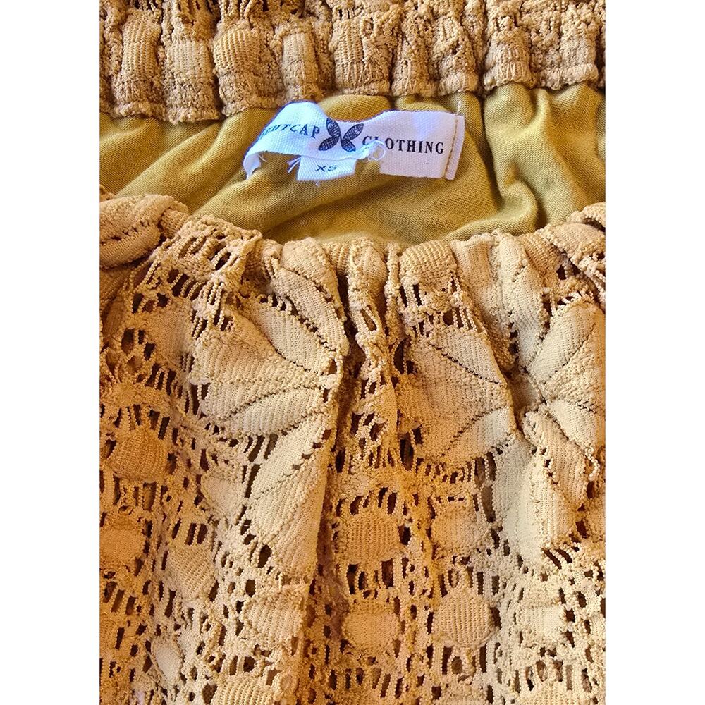 New Free People NIGHTCAP Sunflower Positano Jumpsuit $495 X-SMALL Mustard - Picture 6 of 6